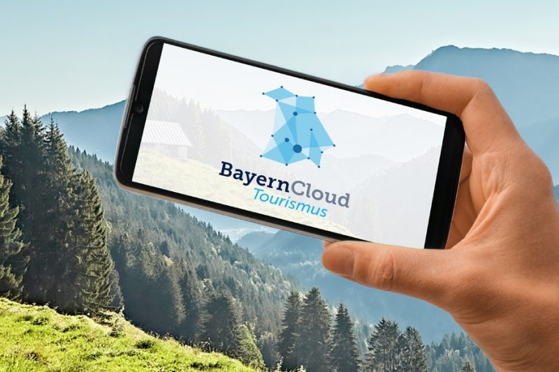 Grafik zum Förderprojekt zur Schnittstelleneinrichtung bei der BayernCloud Tourismus