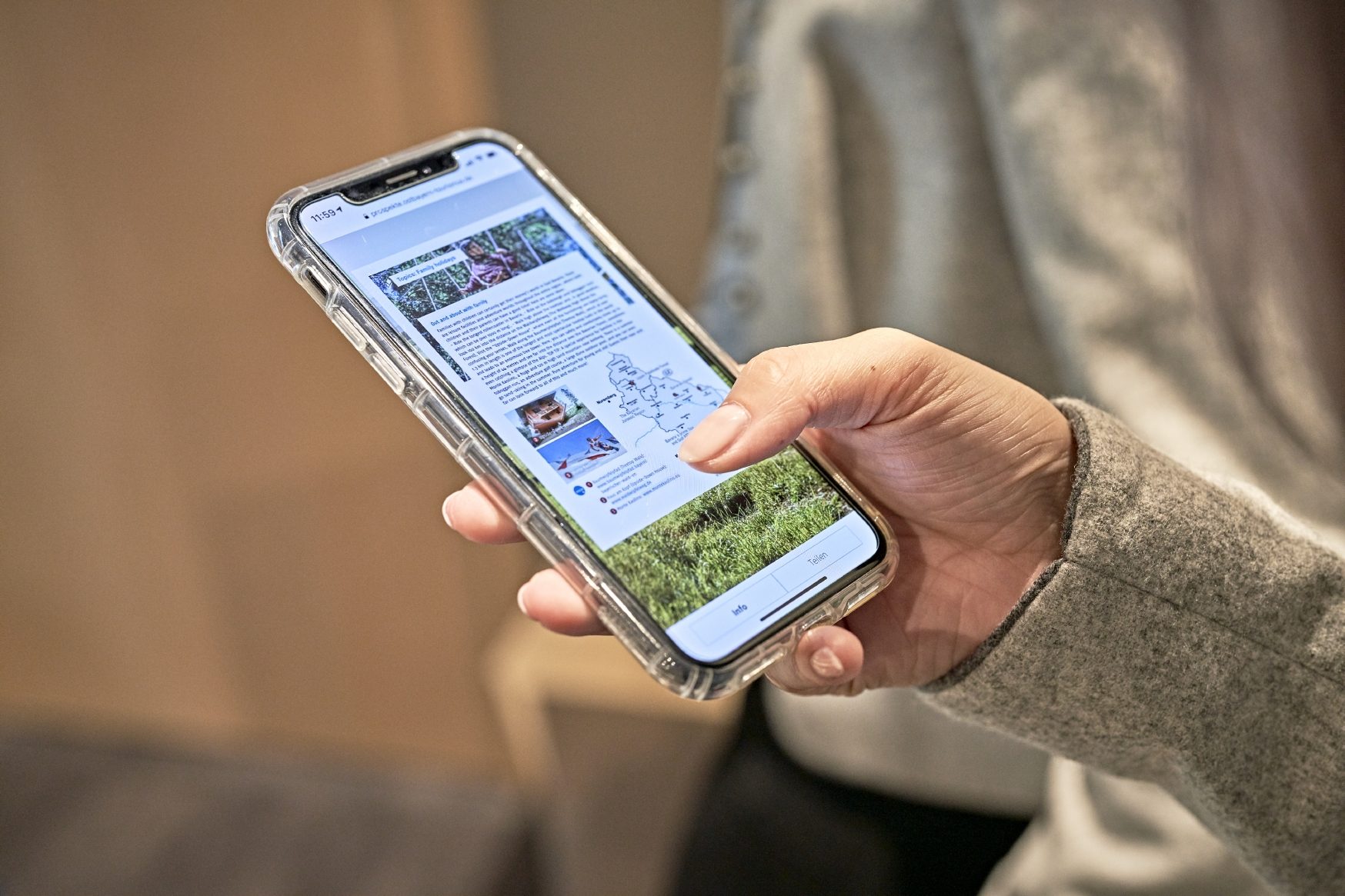 Nutzung auf dem Smartphone: Viele Gäste nutzen inzwischen digitale Tourenportale zur Routenplanung, über die sie bestens informiert und gelenkt werden können.